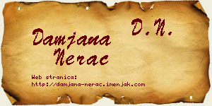 Damjana Nerac vizit kartica